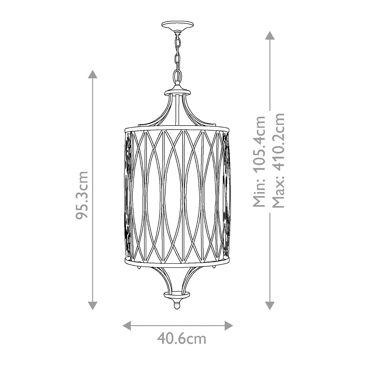 Walden 4 Light Pendant Victorian Bronze - HK-WALDEN-4P