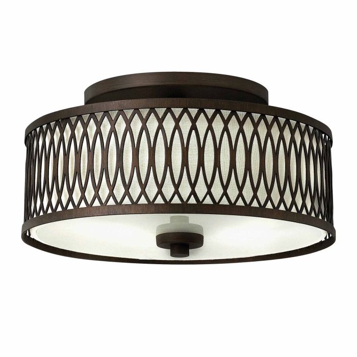 Walden 3 Flush Mount Light Victorian Bronze - HK-WALDEN-F