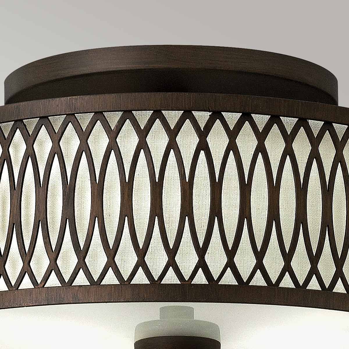 Walden 3 Flush Mount Light Victorian Bronze - HK-WALDEN-F