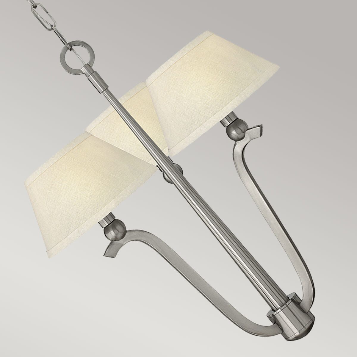 Whitney 3 Light Chandelier Brushed Nickel - HK-WHITNEY3