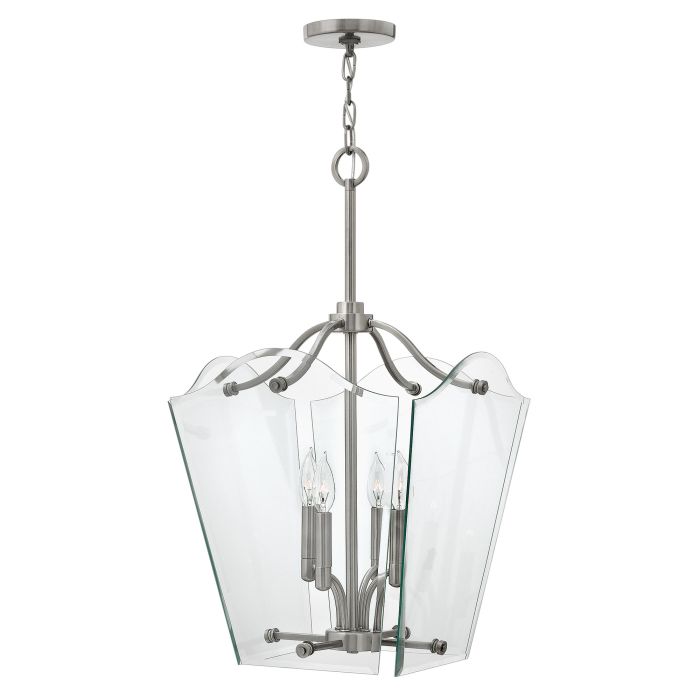 Wingate 4 Light Medium Pendant Polished Antique Nickel - HK-WINGATE-P-M