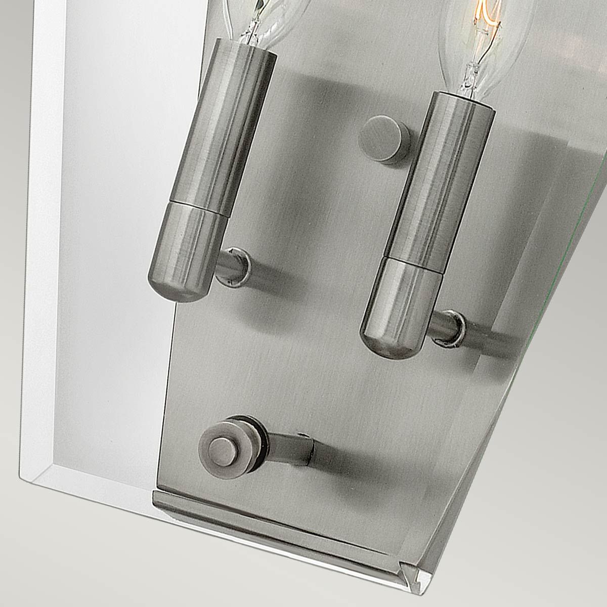 Wingate 2 Light Wall Light Polished Antique Nickel - HK-WINGATE2