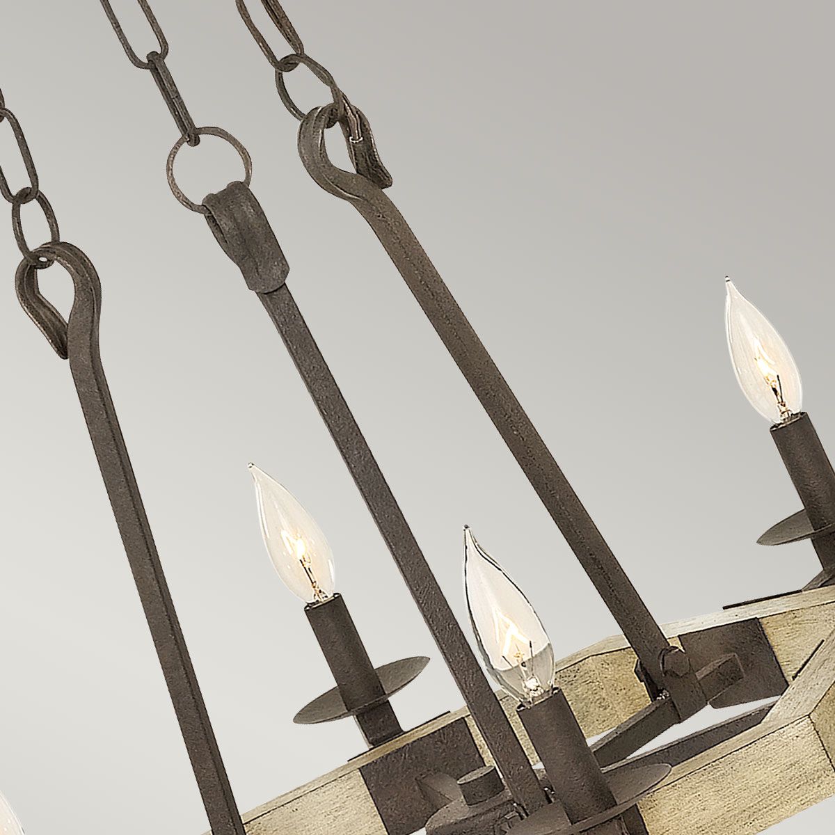 Wyatt 6 Light Chandelier Iron Rust - HK-WYATT6