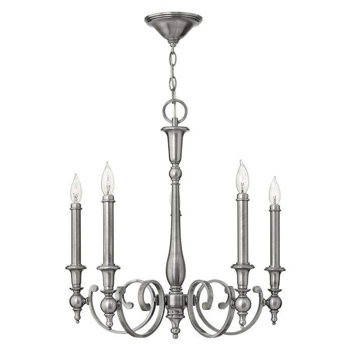 Yorktown 5 Light Chandelier Antique Nickel - HK-YORKTOWN5