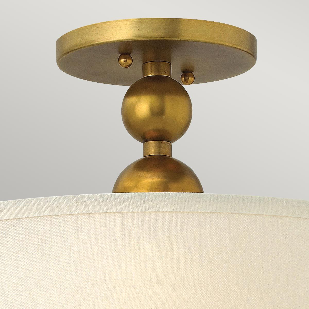 Zelda 3 Light Semi-Flush Mount Light Vintage Brass - HK-ZELDA-SF-VS