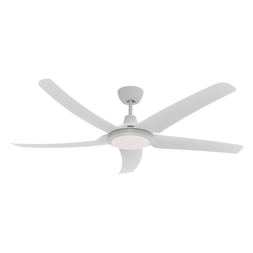 Buy DC Ceiling Fans With Light Australia Hover DC Ceiling Fan 52" White LED Light White - 60071