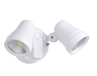 Coastguard Double Light LED Exterior Wall Light 15W Tri Colour White - 206898