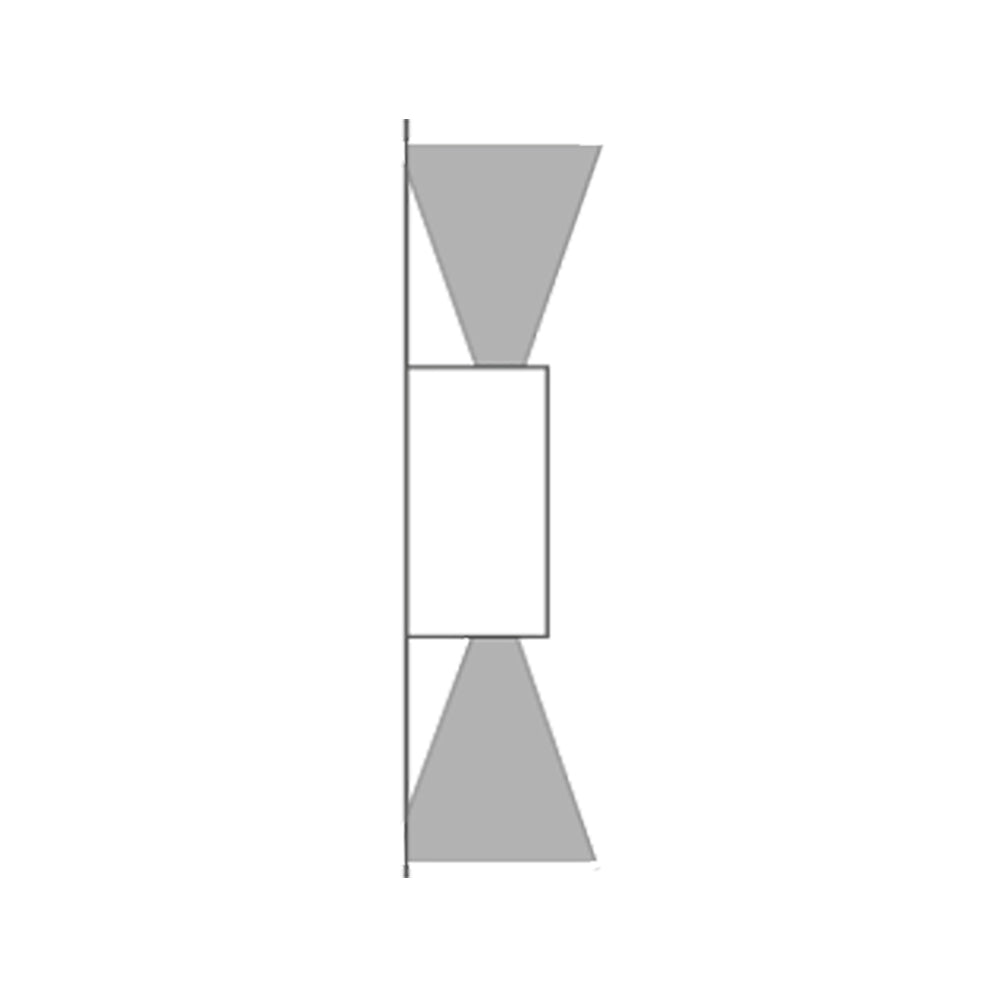 Intono 4.2 Up & Down Wall Light 38W CRI90 On / Off Aluminium 4000K - NT4210