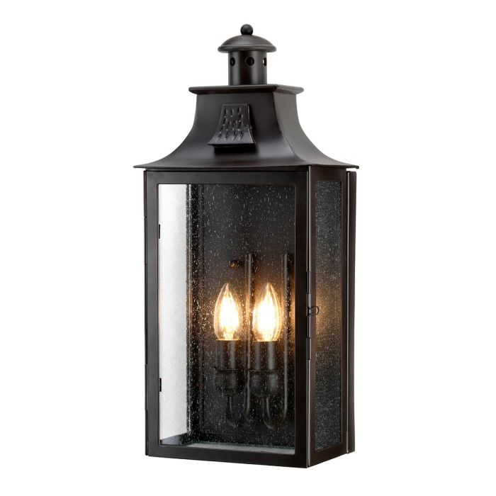 Kendal 2 Light Wall Lantern Old Bronze - KENDAL