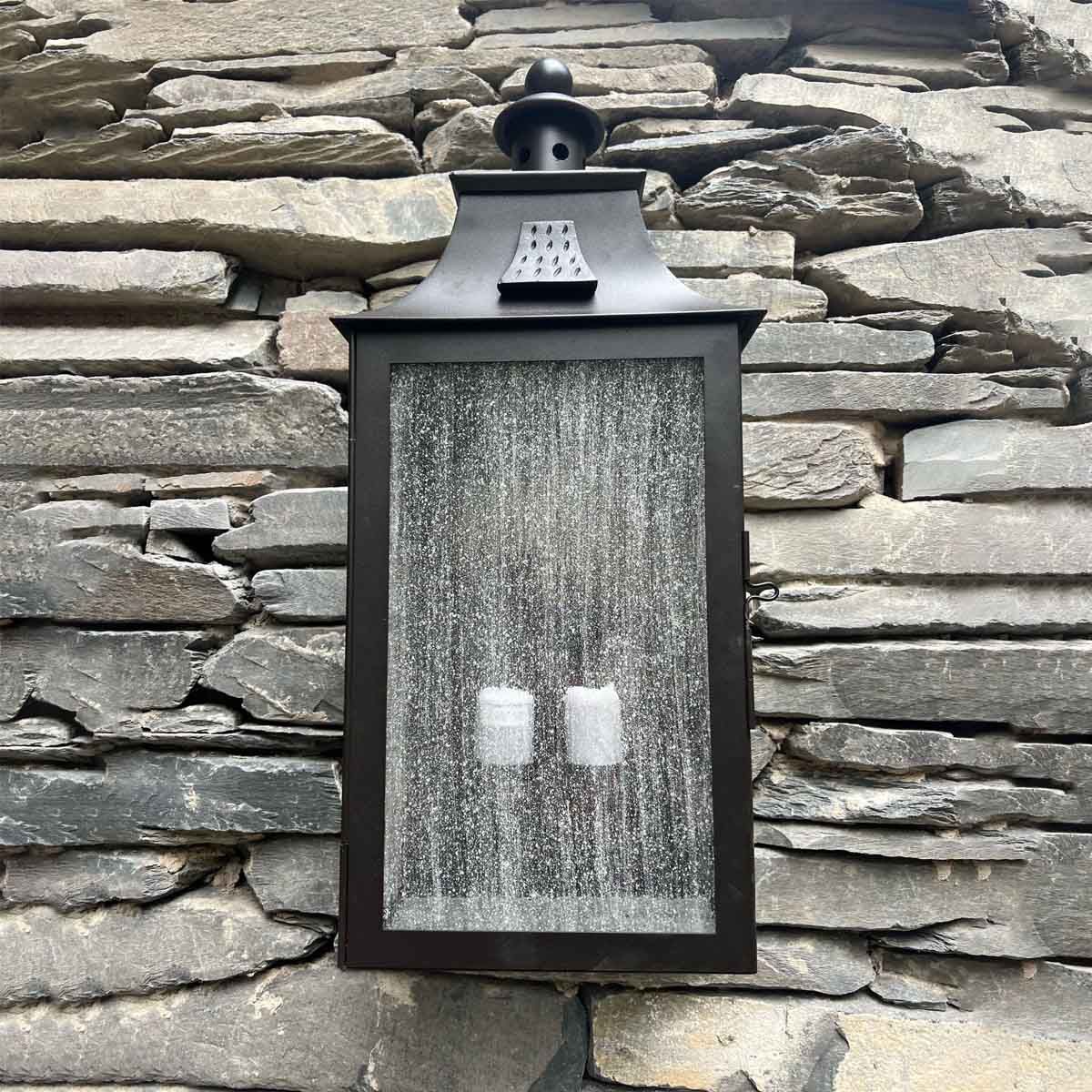 Kendal 2 Light Wall Lantern Old Bronze - KENDAL