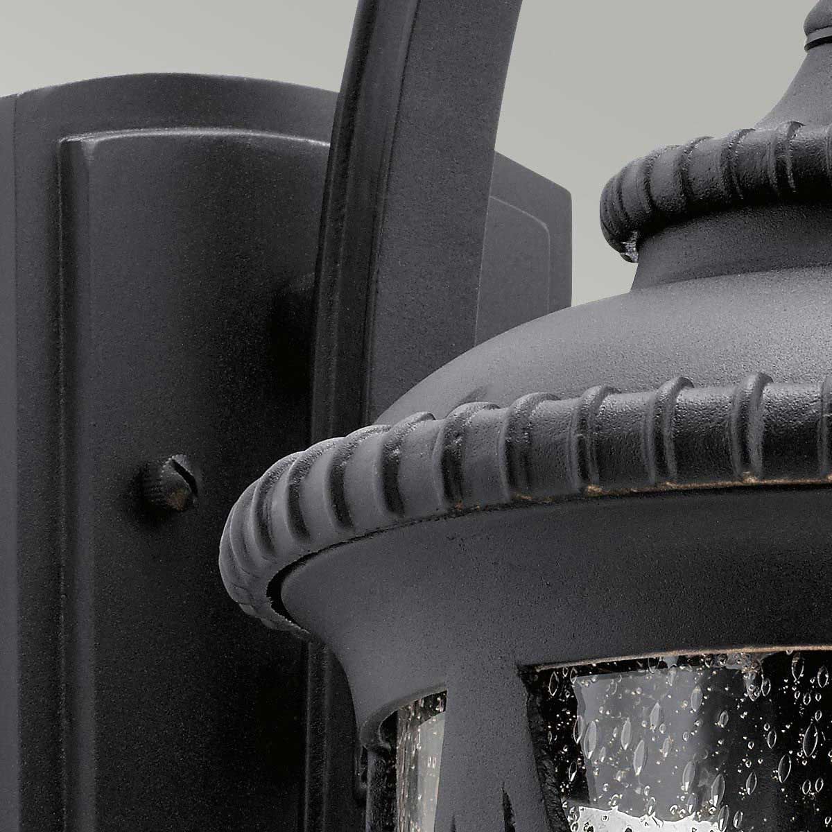 Admirals Cove Light Medium Wall Lantern Textured Black - KL-ADMIRALS-COVE-M