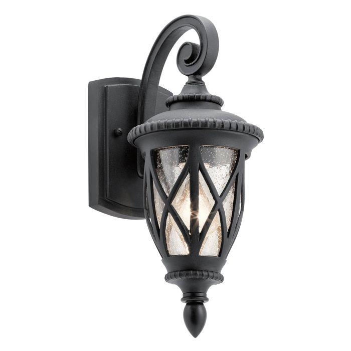 Admirals Cove Small Wall Lantern Textured Black - KL-ADMIRALS-COVE-S