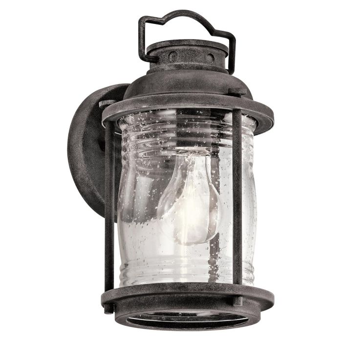 Ashland Bay 1 Light Small Wall Lantern Weathered Zinc - KL-ASHLANDBAY2-S