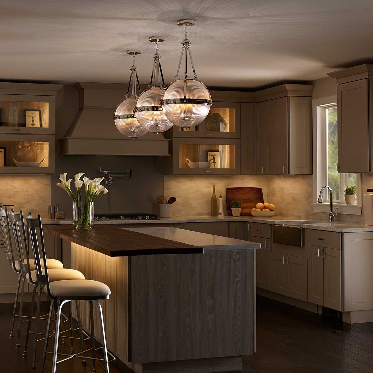 Aster 3 Light Pendant Polished Nickel - KL-ASTER-P-PN