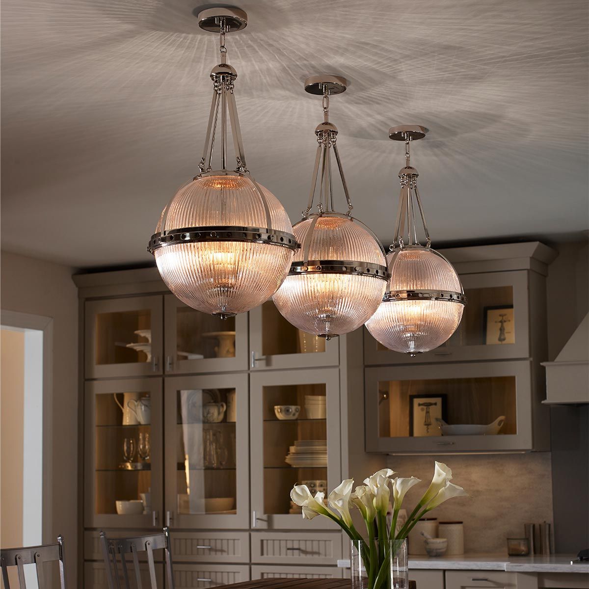 Aster 3 Light Pendant Polished Nickel - KL-ASTER-P-PN