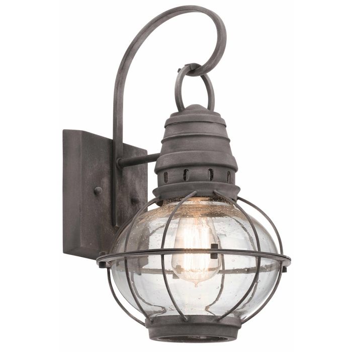 Bridgepoint Light Medium Wall Lantern Weathered Zinc - KL-BRIDGEPOINT-M