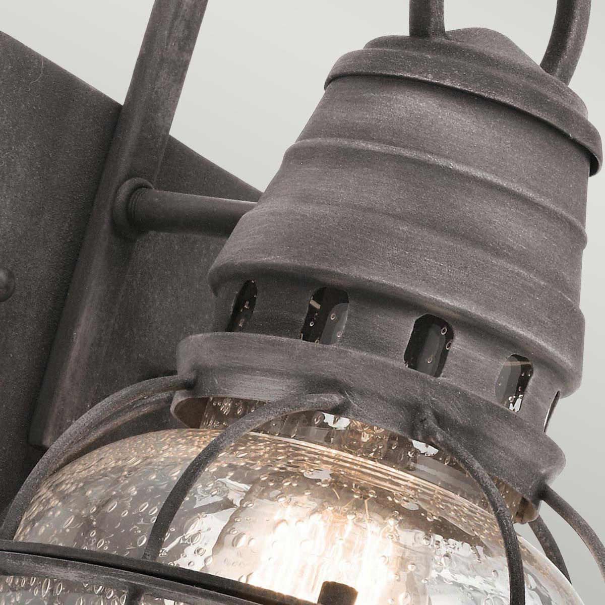 Bridgepoint Light Small Wall Lantern Weathered Zinc - KL-BRIDGEPOINT-S