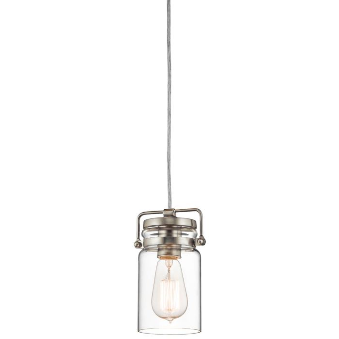 Brinley Light Small Pendant Brushed Nickel - KL-BRINLEY-MP-NI