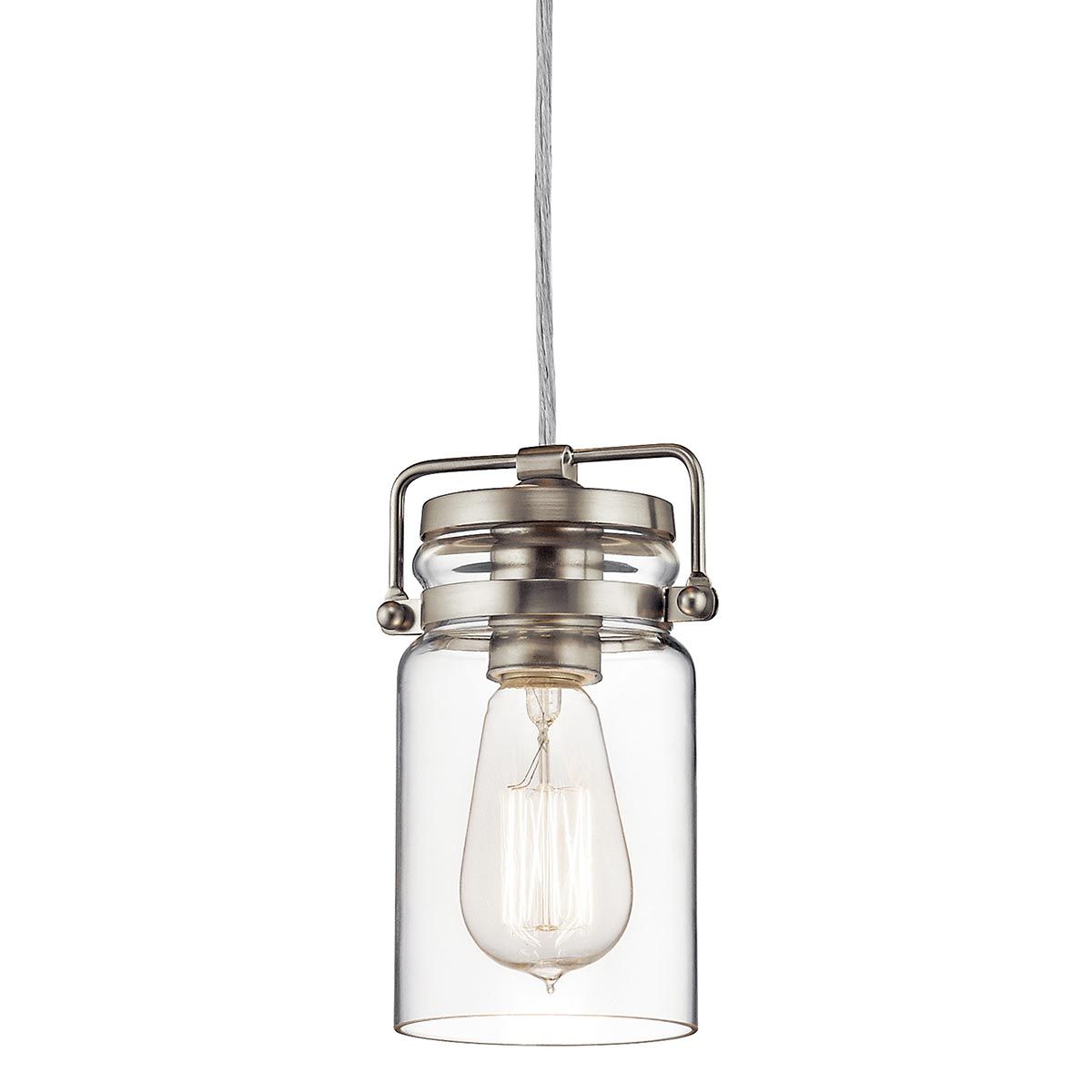 Brinley Light Small Pendant Brushed Nickel - KL-BRINLEY-MP-NI