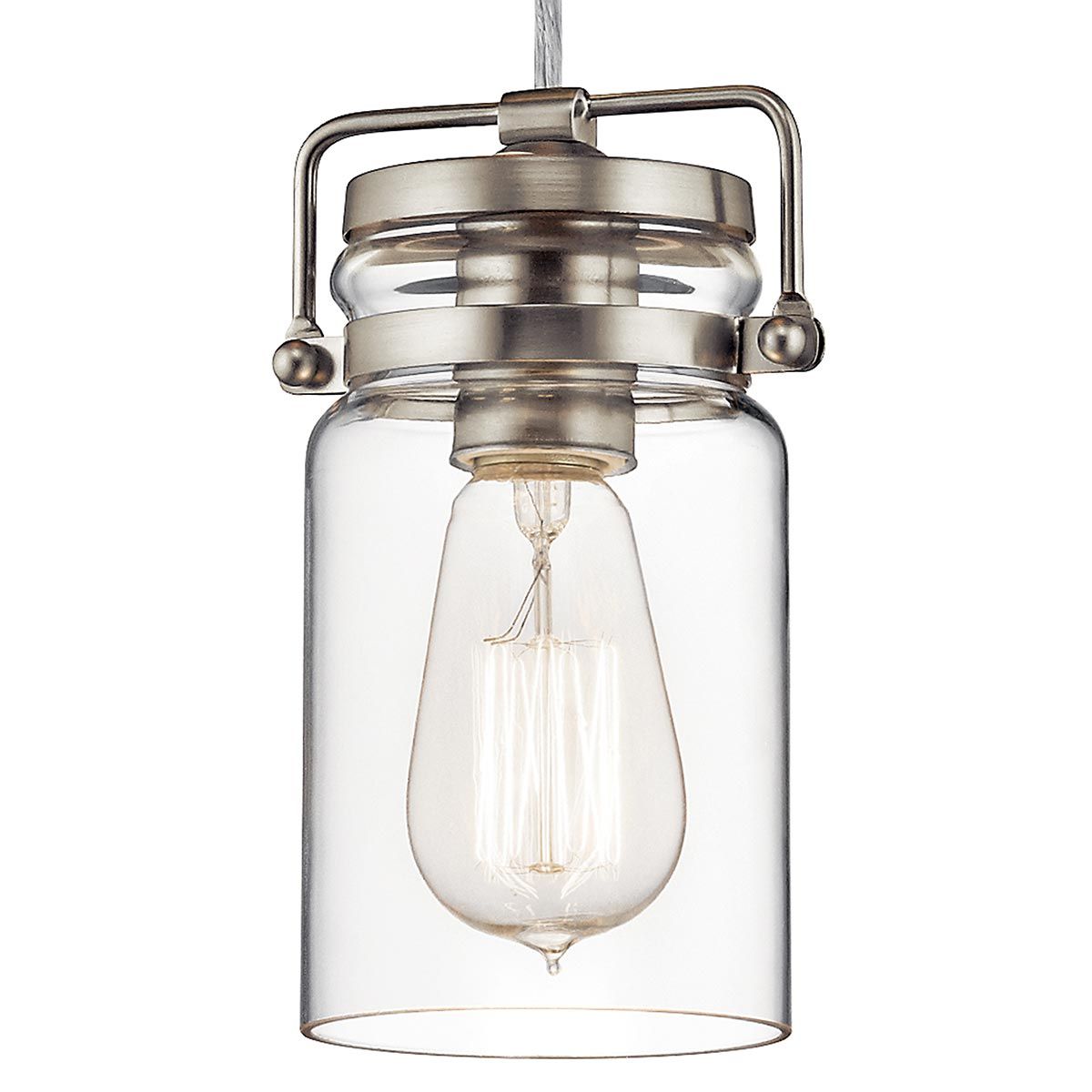 Brinley Light Small Pendant Brushed Nickel - KL-BRINLEY-MP-NI