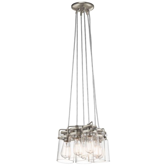 Brinley 6 Light Pendant Brushed Nickel - KL-BRINLEY6-NI