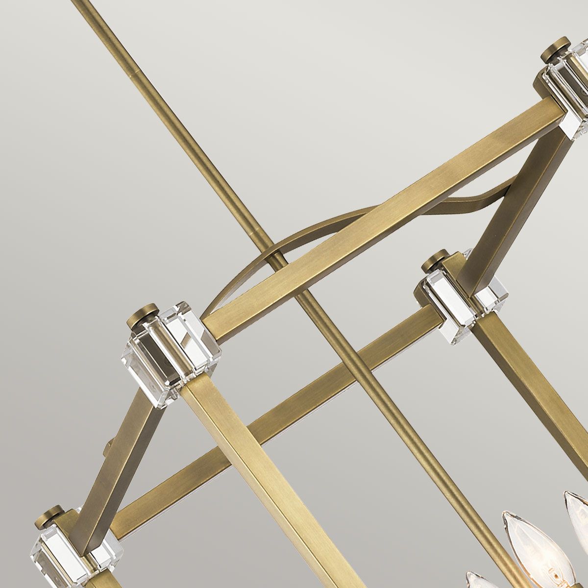 Cayden 4 Light Large Pendant Natural Brass - KL-CAYDEN-P-L
