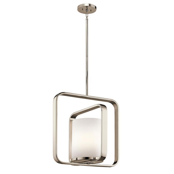 City Loft 1 Light Large Pendant Polished Nickel - KL-CITY-LOFT-P-L