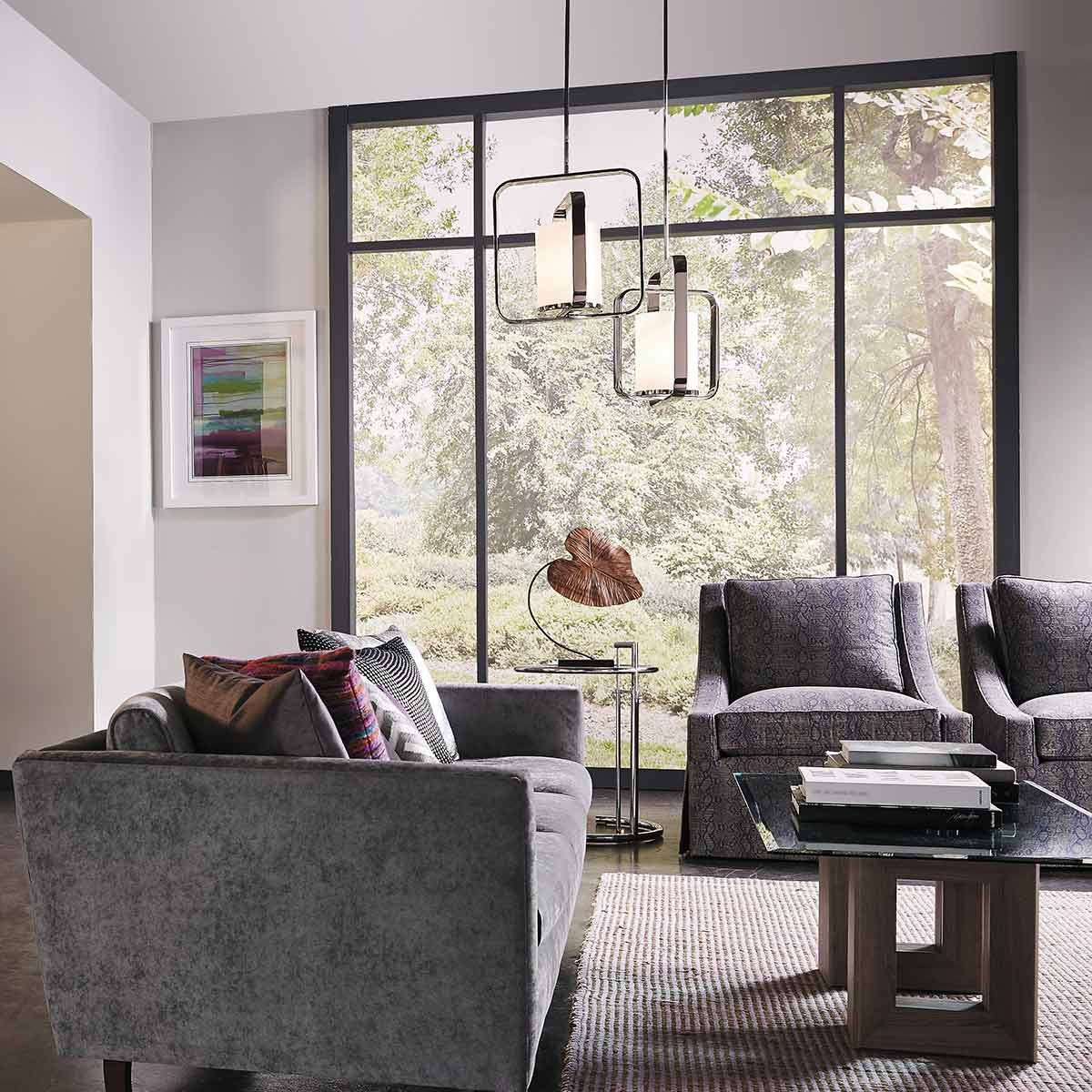 City Loft 1 Light Large Pendant Polished Nickel - KL-CITY-LOFT-P-L