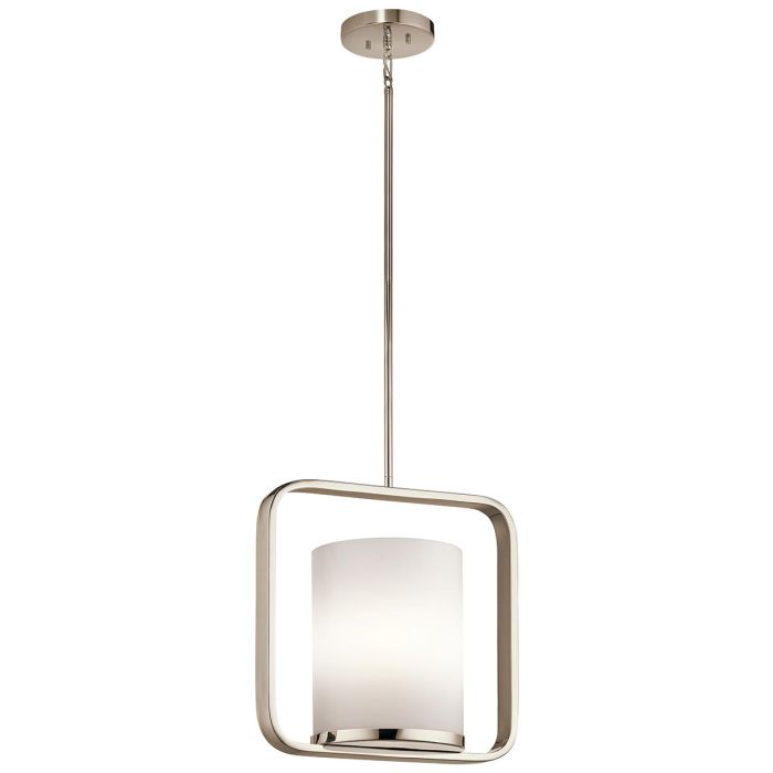 City Loft 1 Light Medium Pendant Polished Nickel - KL-CITY-LOFT-P-M