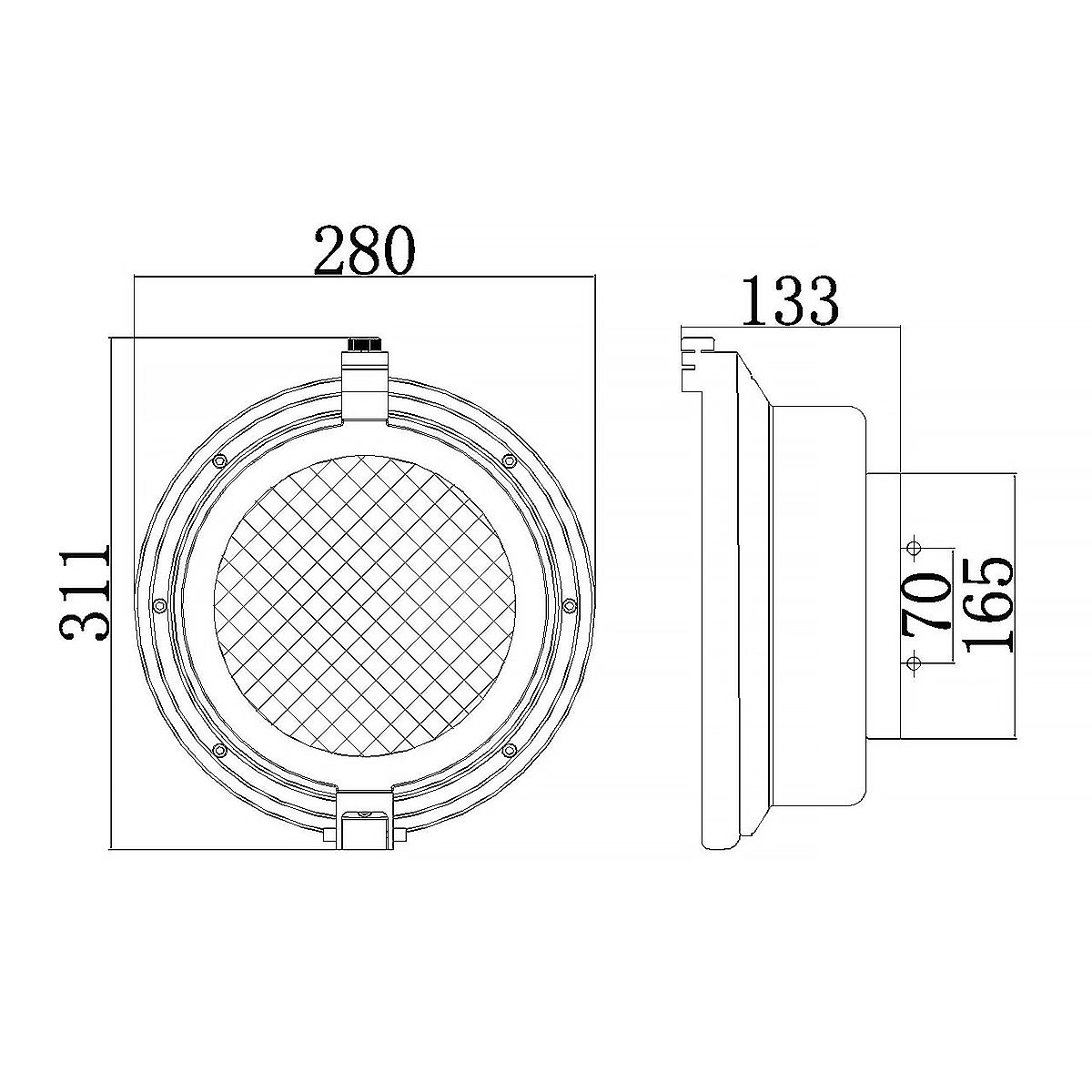 Clearpoint Outdoor Wall Light Brushed Aluminum - KL-CLEARPOINT