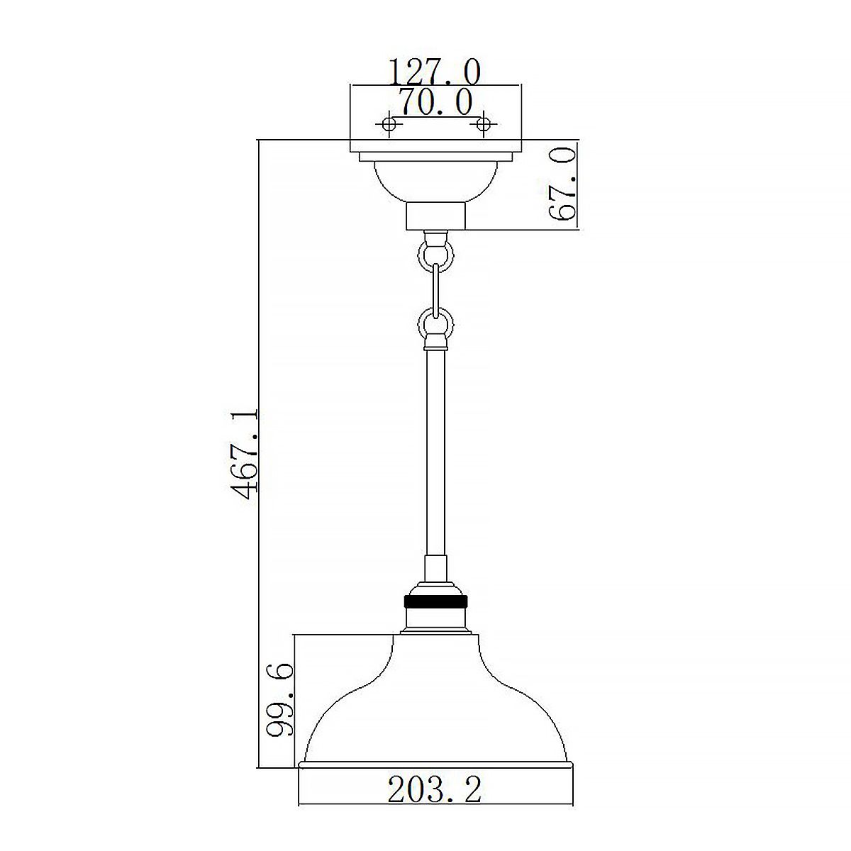 Cobson 1 Light Mini Pendant Natural Brass - KL-COBSON-MP-BR