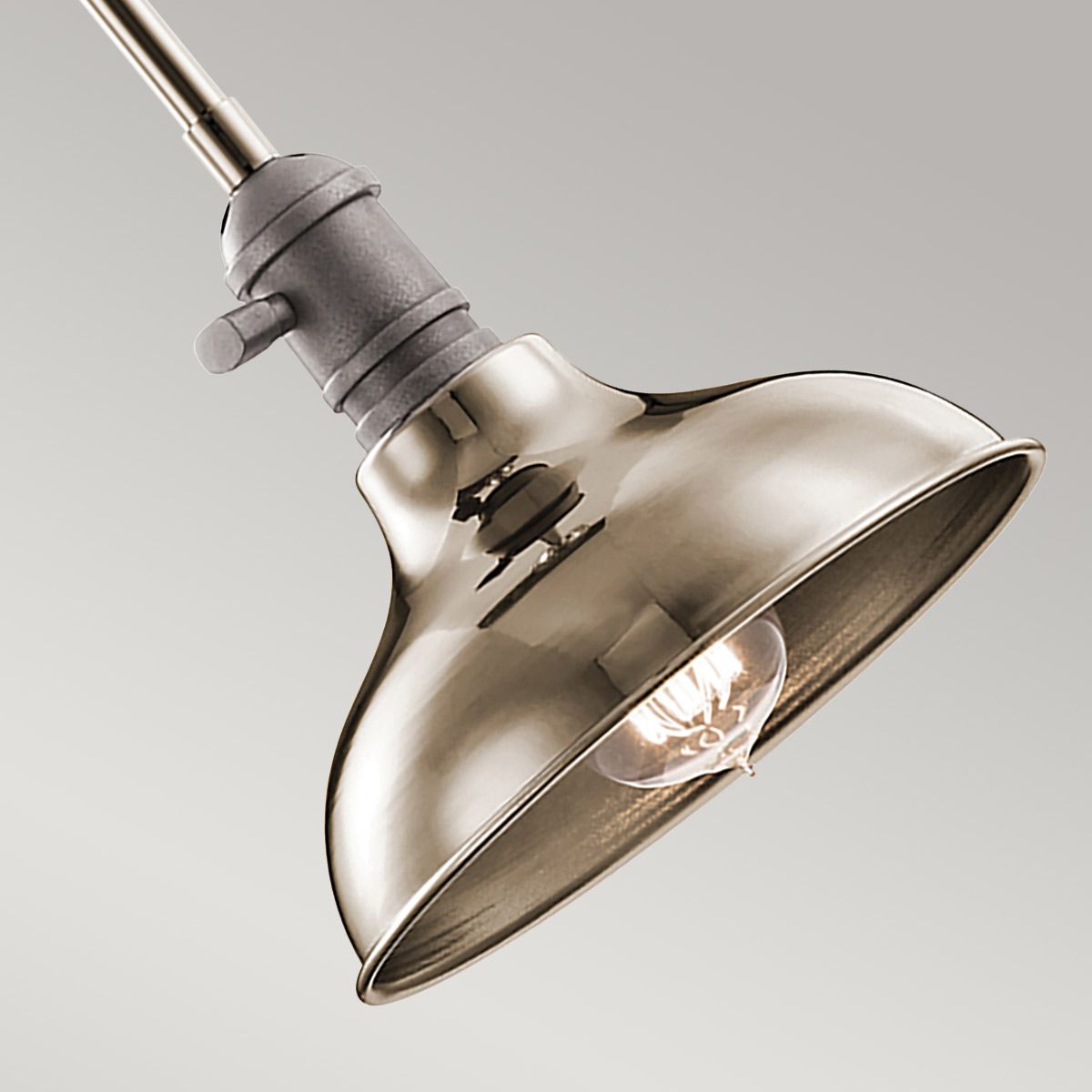 Cobson 1 Light Mini Pendant Natural Brass - KL-COBSON-MP-PN