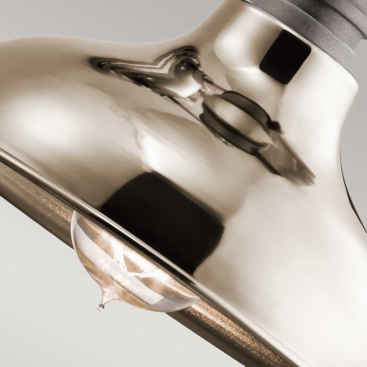 Cobson 1 Light Wall Light Natural Brass - KL-COBSON1-PN