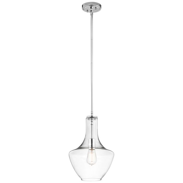 Everly 1 Light Small Pendant Chrome - KL-EVERLY-P-S-CH