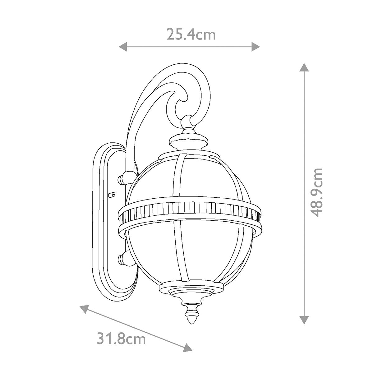 Halleron 2 Light Wall Lantern Londonderry - KL-HALLERON-2S