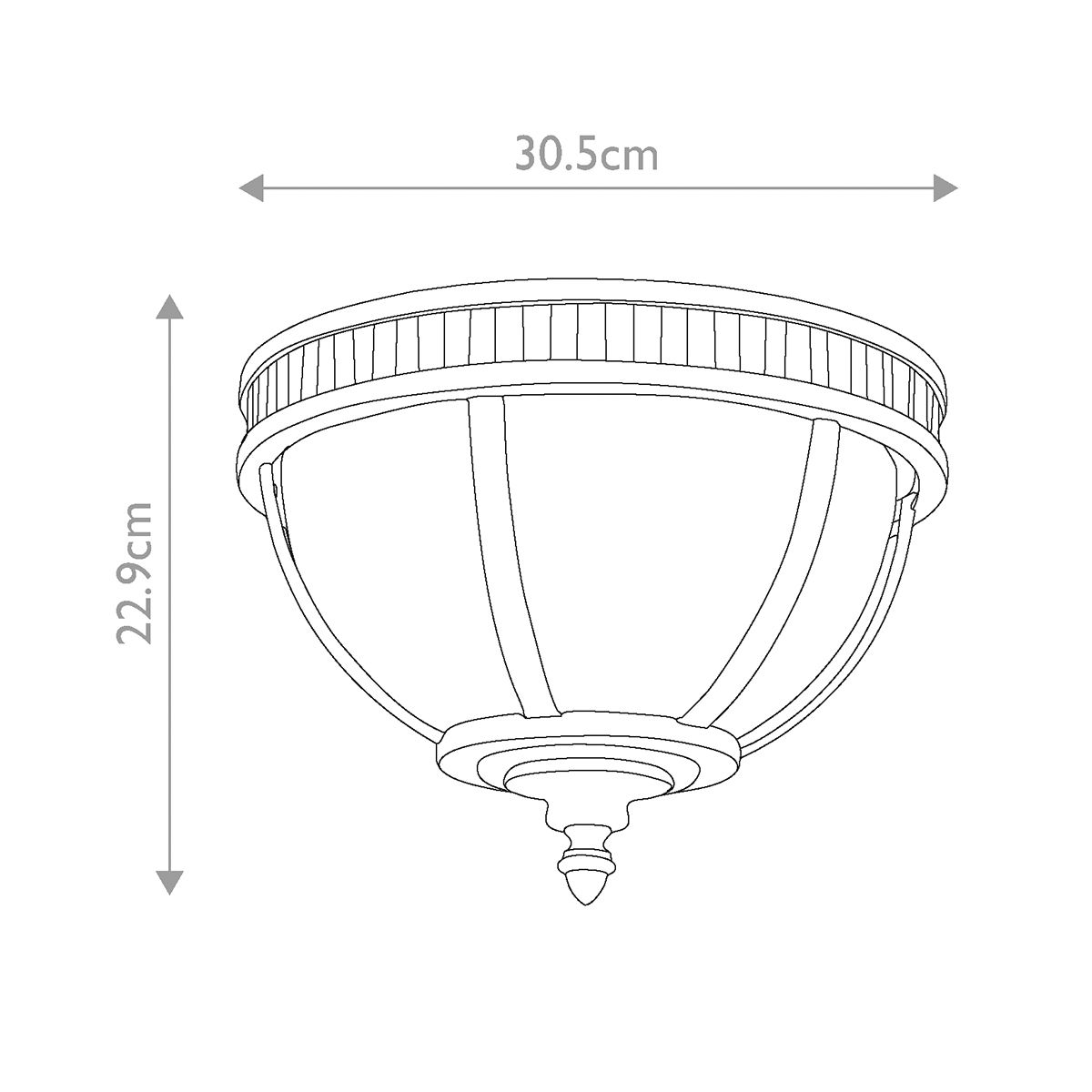 Halleron 3 Light Flush Mount Light Londonderry - KL-HALLERON-F