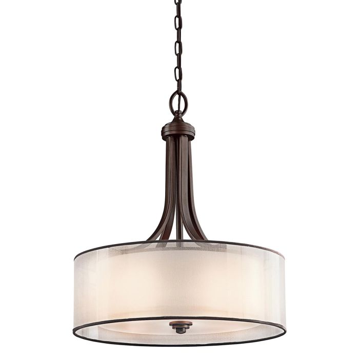 Lacey 4 Light Large Pendant Mission Bronze - KL-LACEY-P-L-MB