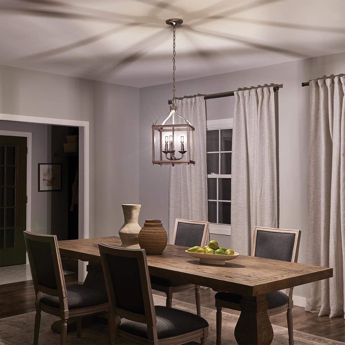 Larkin 3 Light Medium Pendant Brushed Nickel - KL-LARKIN-P-M-NI