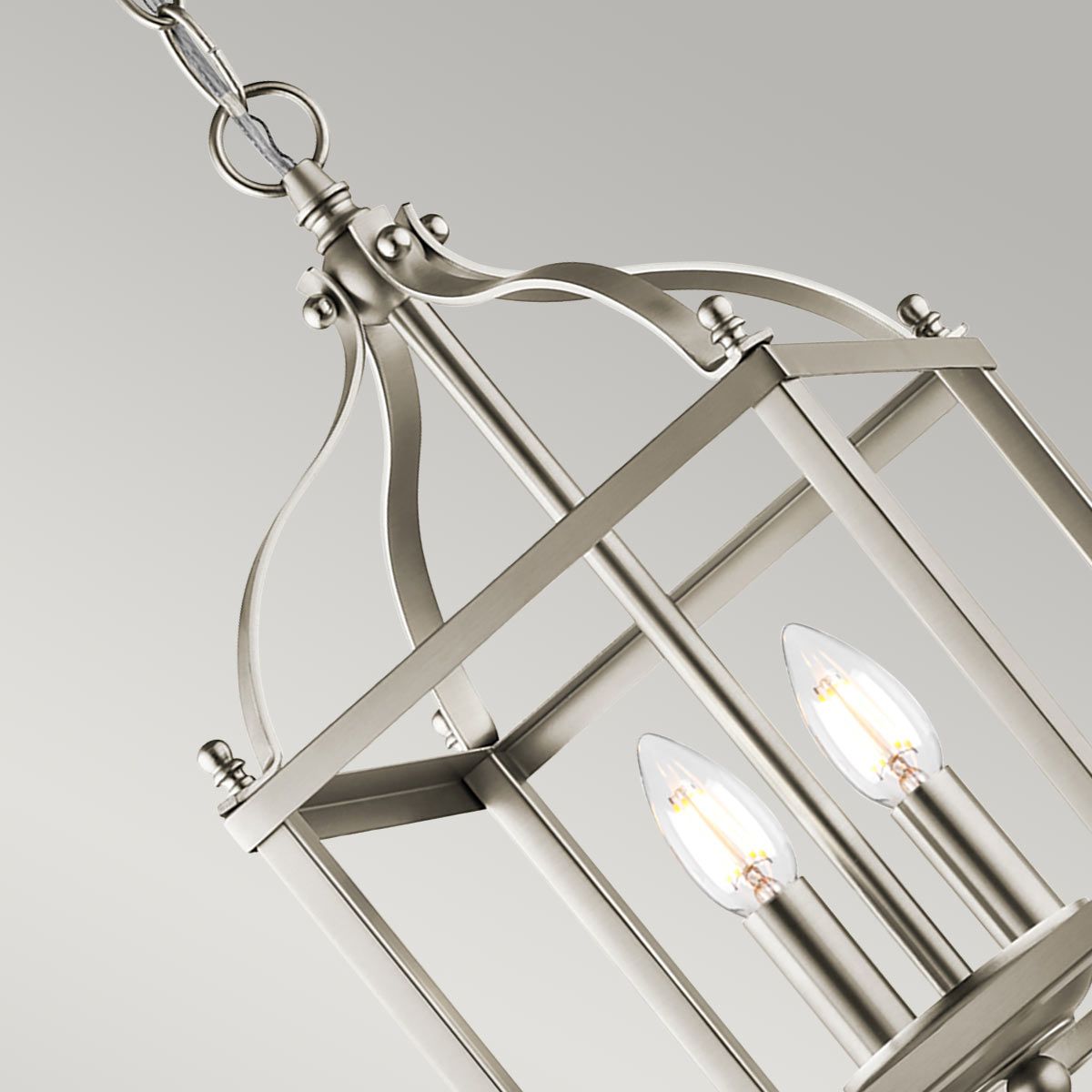 Larkin 2 Light Small Pendant Brushed Nickel - KL-LARKIN-P-S-NI