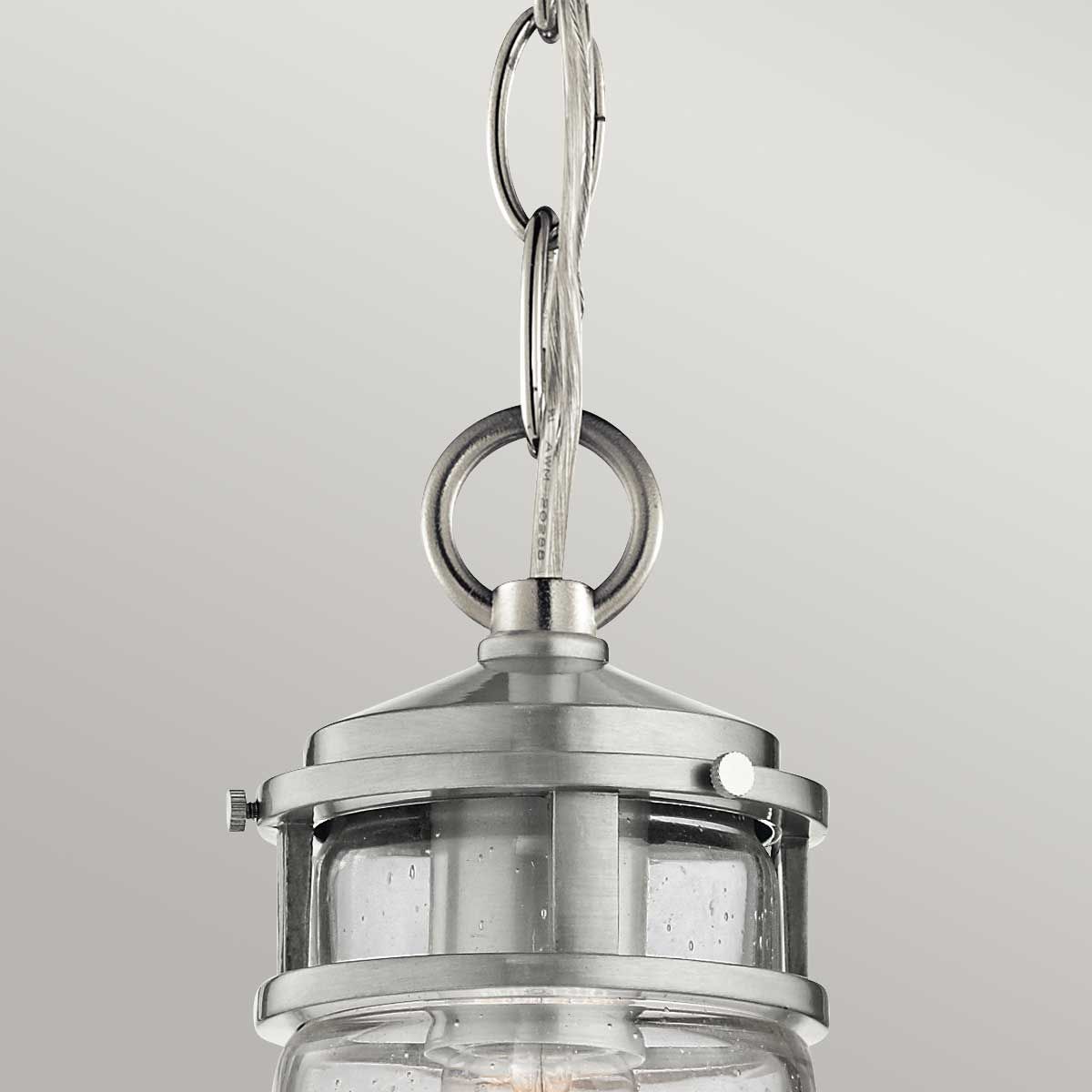 Lyndon Small Chain Lantern Brushed Aluminum - KL-LYNDON8-S-BA