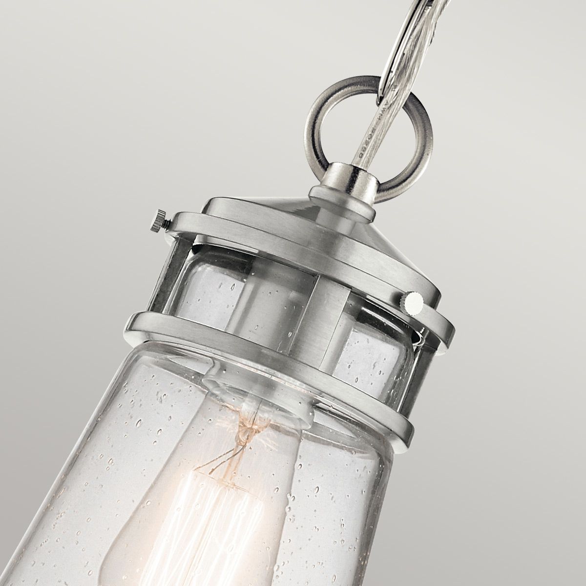 Lyndon Small Chain Lantern Brushed Aluminum - KL-LYNDON8-S-BA