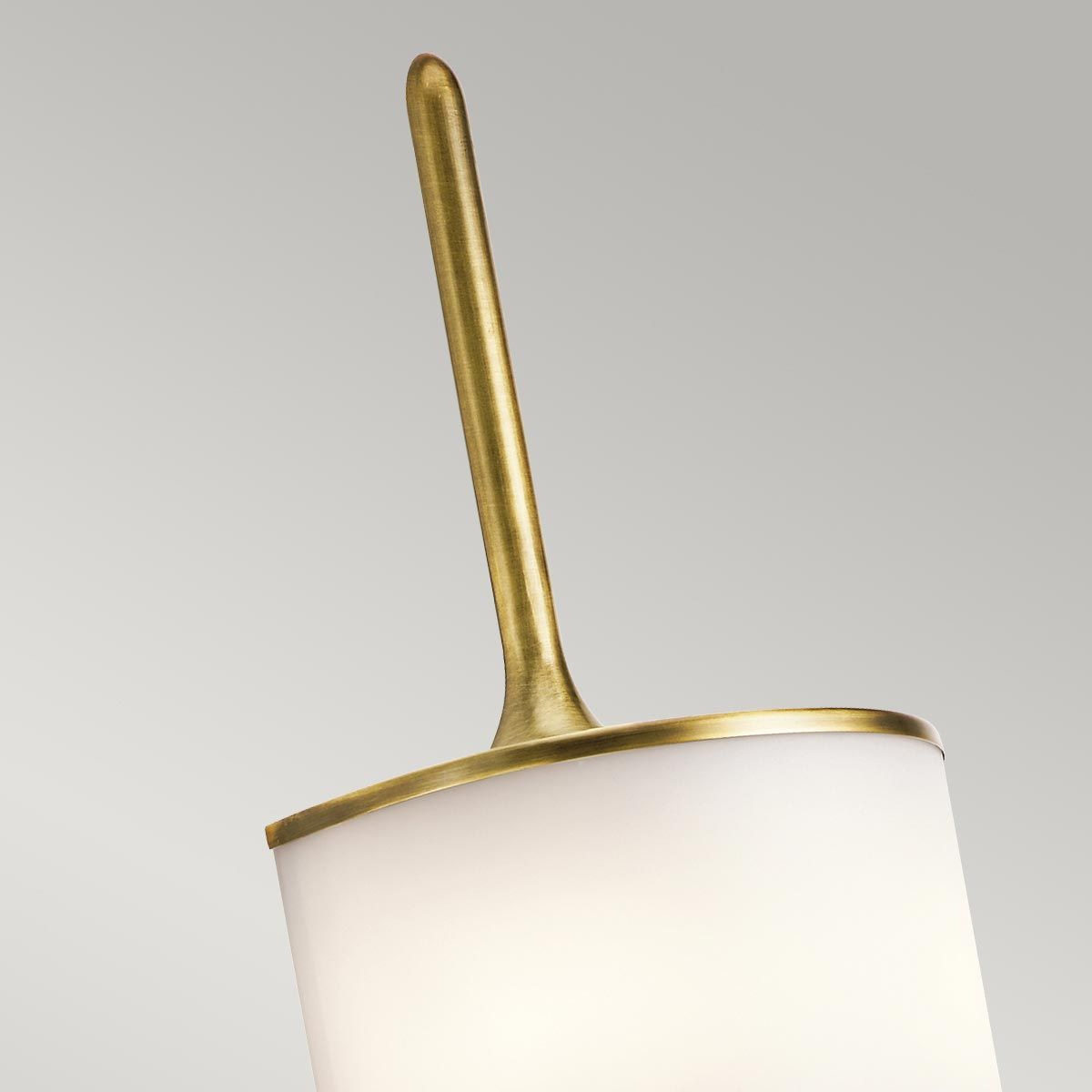 Mona 2 Light Large Wall Light Natural Brass - KL-MONA-L-NBR