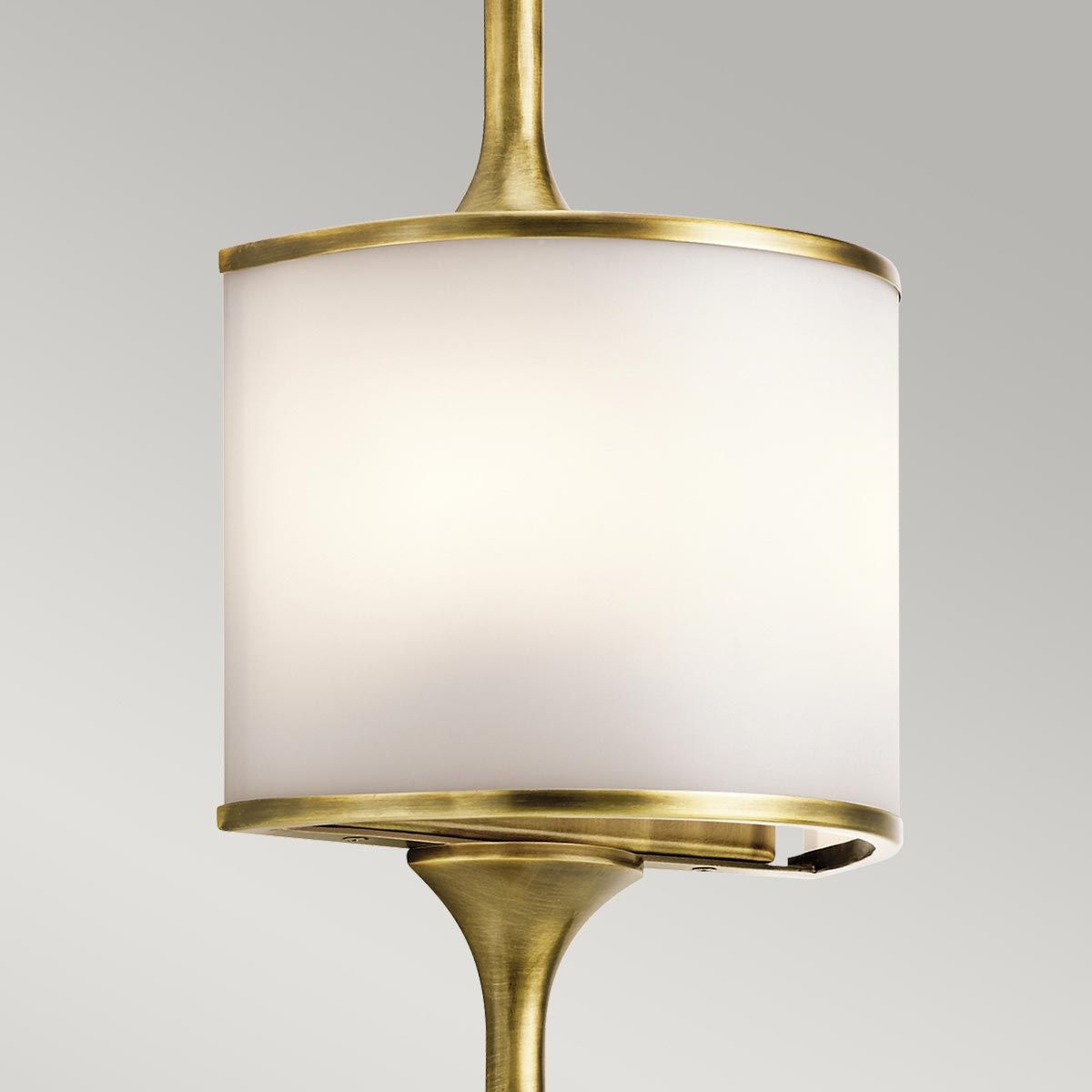 Mona 2 Light Large Wall Light Natural Brass - KL-MONA-L-NBR