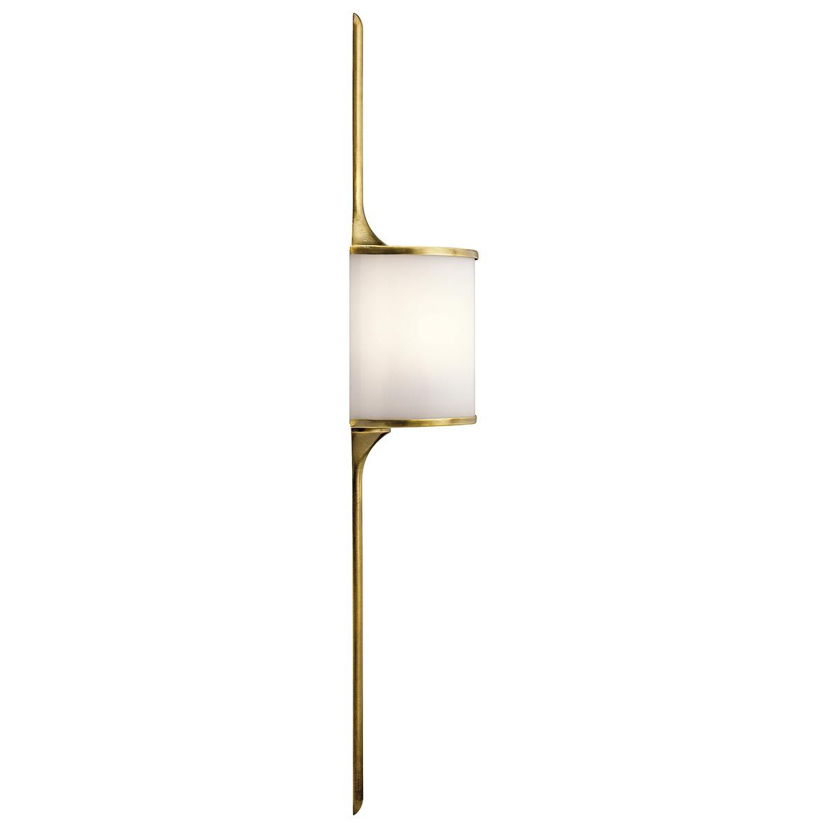 Mona 2 Light Large Wall Light Natural Brass - KL-MONA-L-NBR