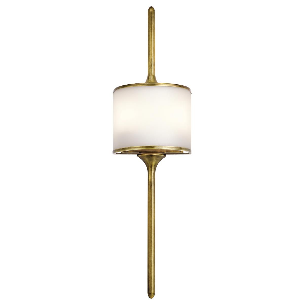 Mona 2 Light Large Wall Light Natural Brass - KL-MONA-L-NBR