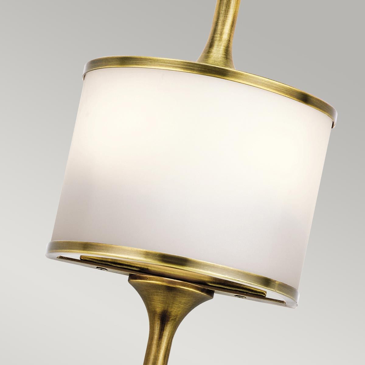 Mona 2 Light Small Wall Light Natural Brass - KL-MONA-S-NBR