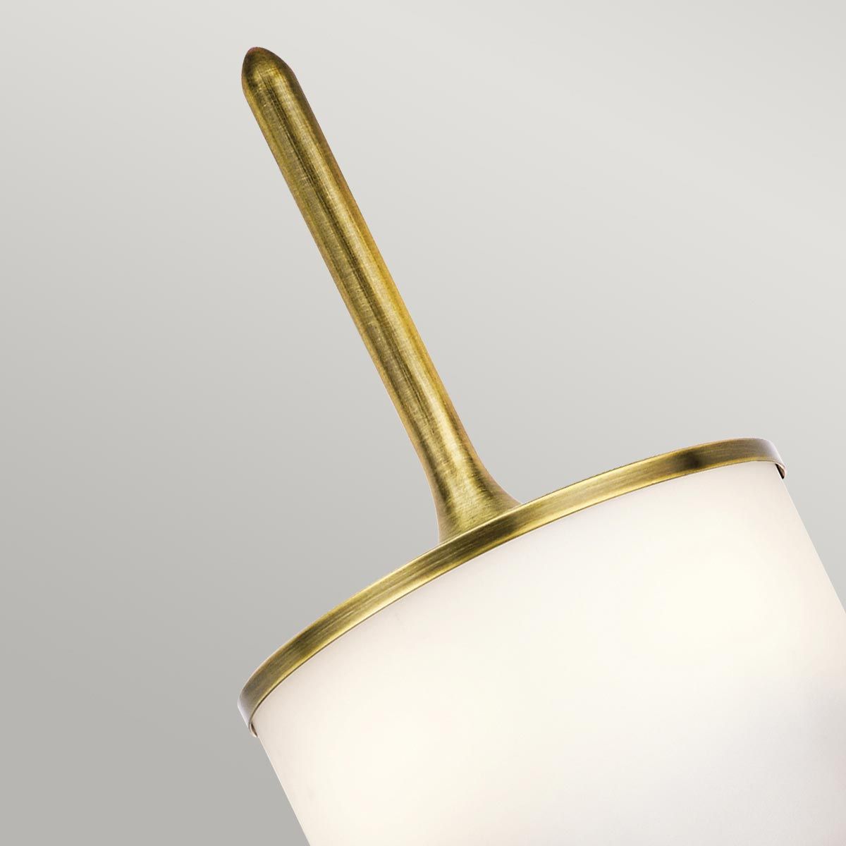 Mona 2 Light Small Wall Light Natural Brass - KL-MONA-S-NBR