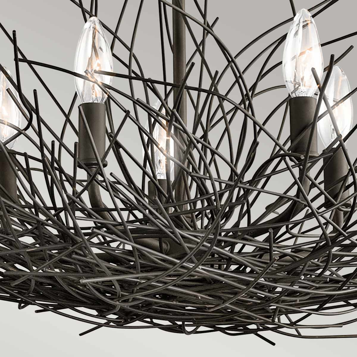 Organique 5 Light Chandelier Olde Bronze - KL-ORGANIQUE5