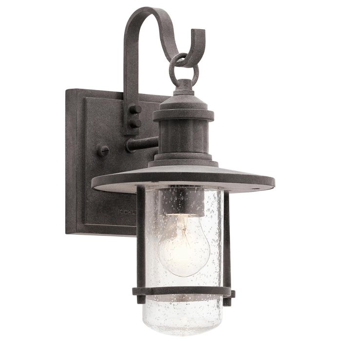 Riverwood Small Wall Lantern Weathered Zinc - KL-RIVERWOOD2-S