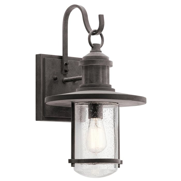 Riverwood Extra Large Wall Lantern Weathered Zinc - KL-RIVERWOOD2-XL